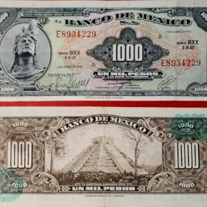 México, 1000 pesos año 1974 estado XF